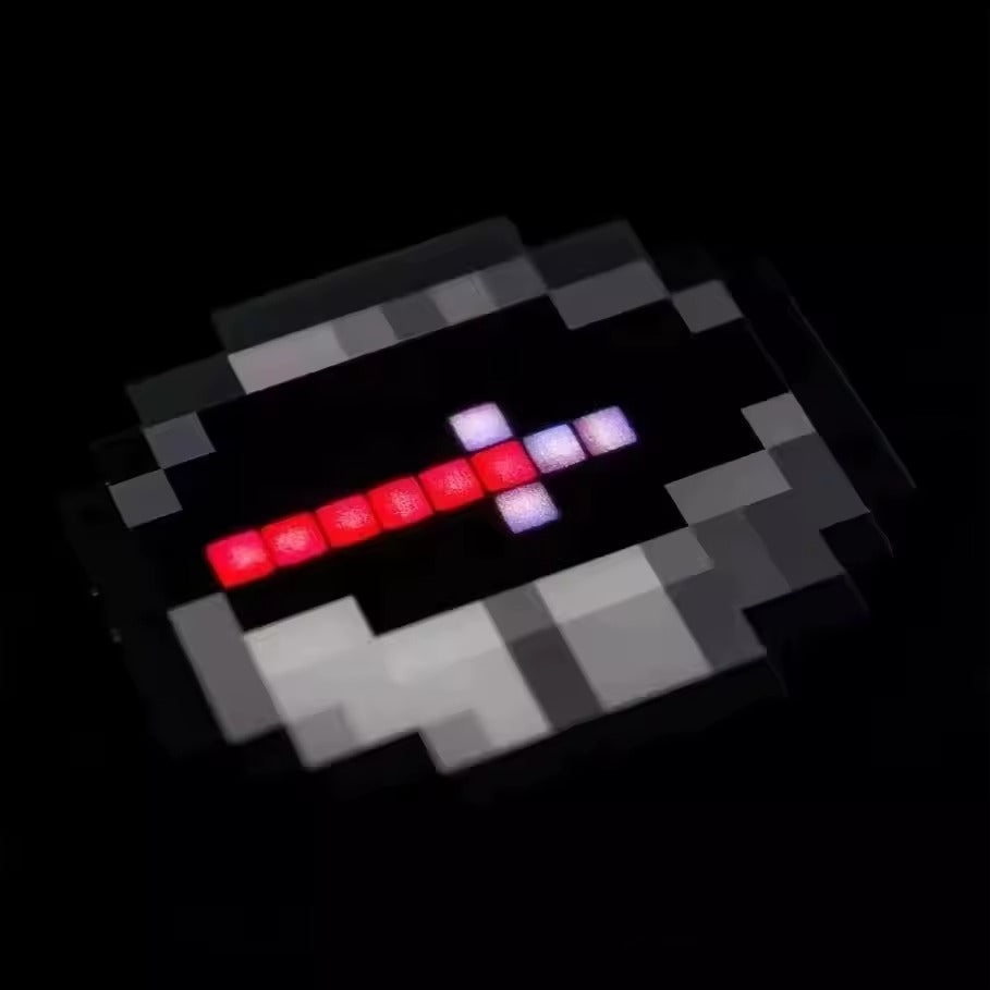 Brújula funcional Minecraft, recargable con type-c