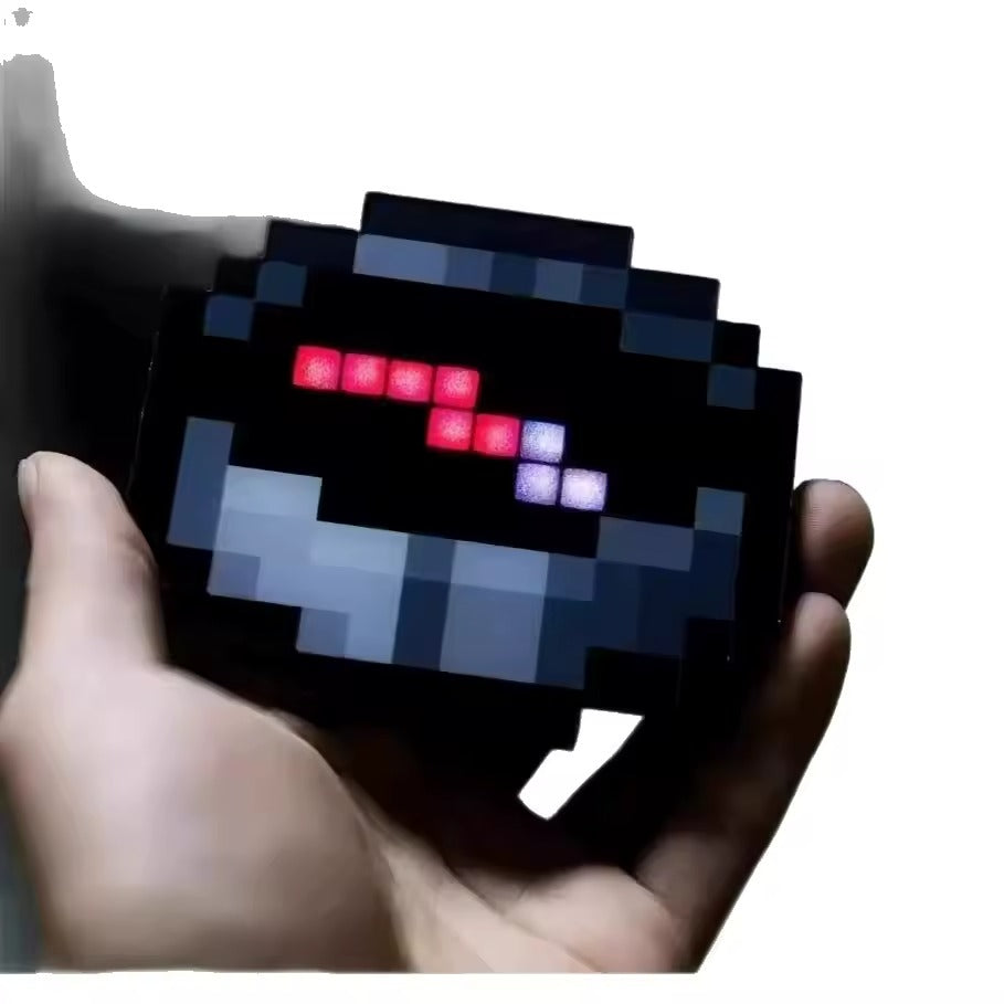 Brújula funcional Minecraft, recargable con type-c
