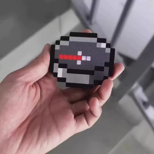 Brújula funcional Minecraft, recargable con type-c