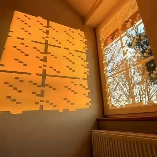 Sticker Decoración de ventana de vidrio Minecraft